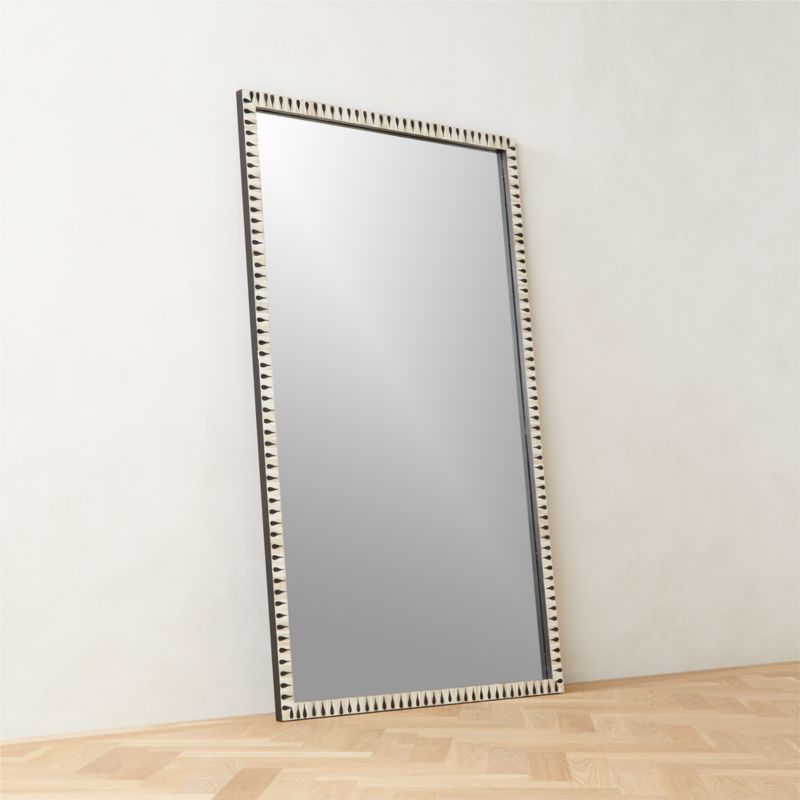 Caraway Modern Bone Inlay Full-Length Floor Mirror 48"x78" - image 3 of 6