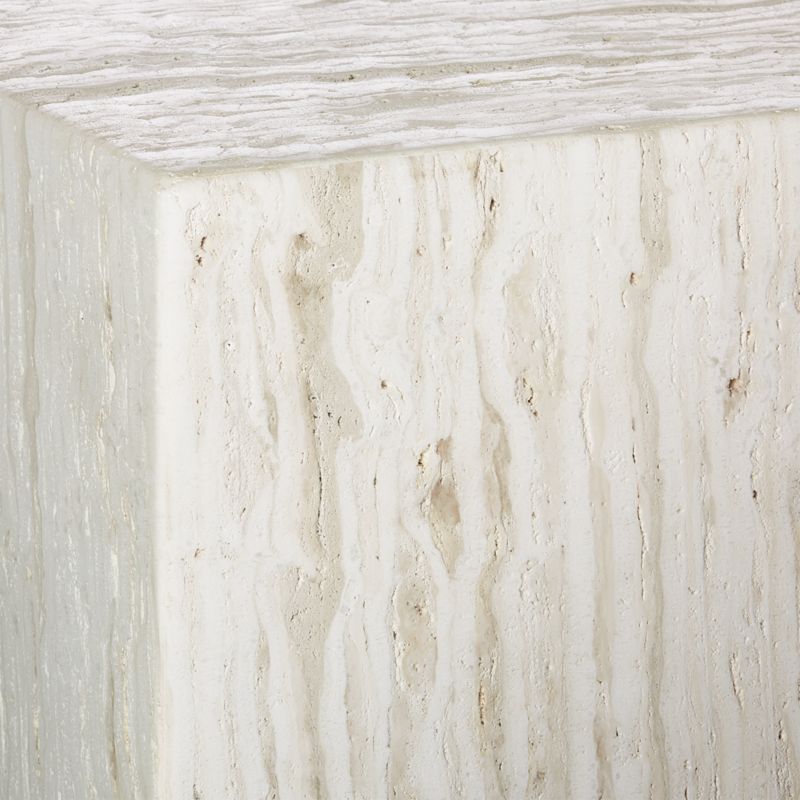 Carmelo Travertine Side Table - image 7 of 12