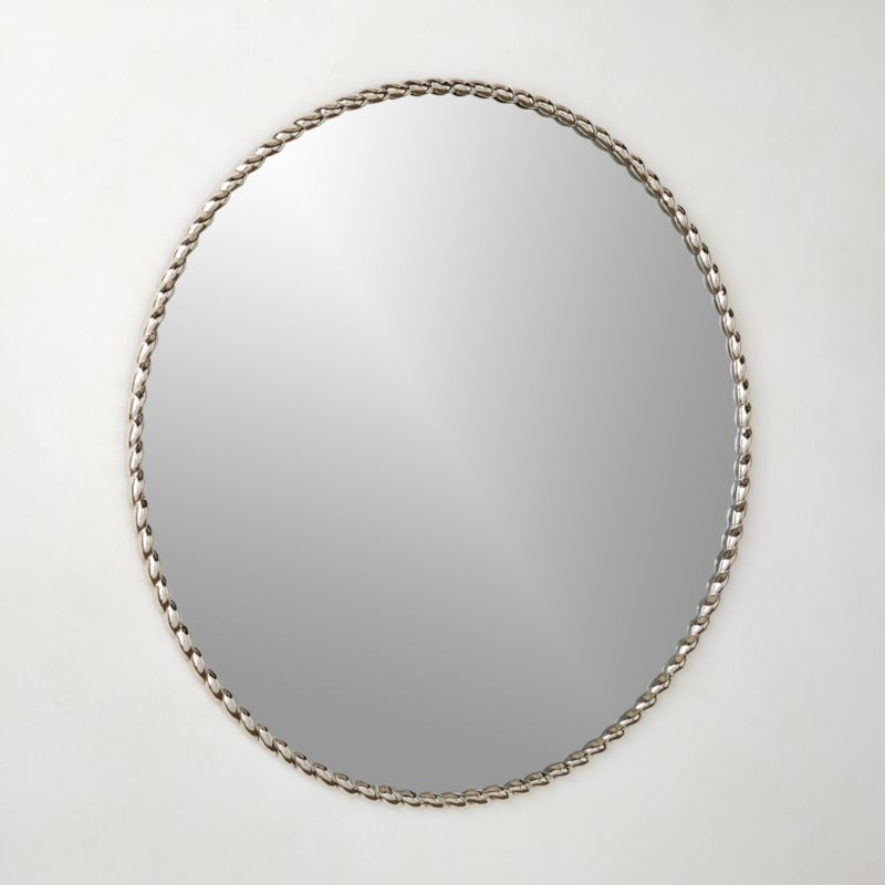 Carrick Round Polished Nickel Wall Mirror 36" - image 2 of 5