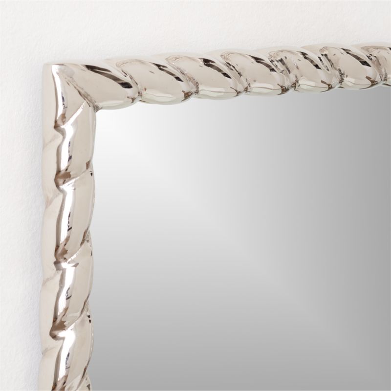 Carrick Rectangular Polished Nickel Wall Mirror 24"x36" - image 3 of 5