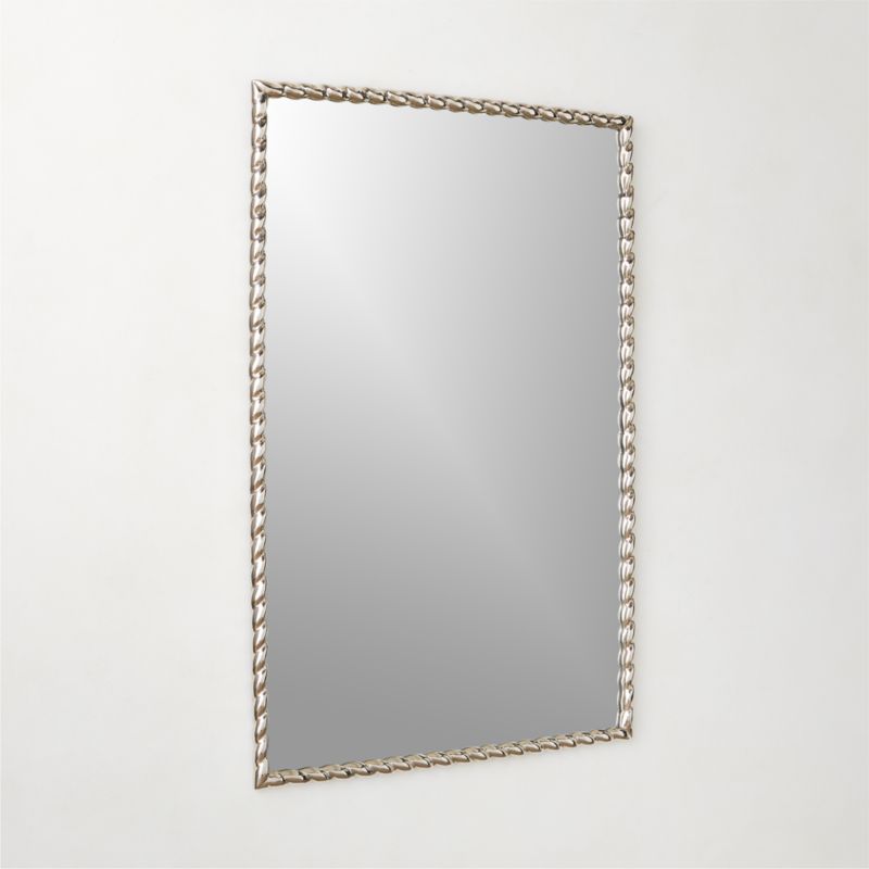 Carrick Rectangular Polished Nickel Wall Mirror 24"x36" - image 2 of 5