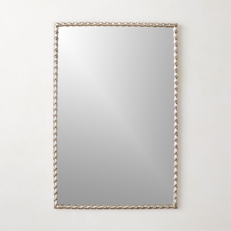 Carrick Rectangular Polished Nickel Wall Mirror 24"x36" - image 0 of 5