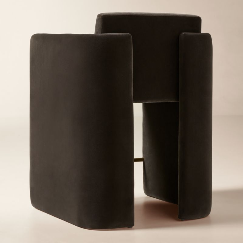 Carson Mink Velvet Counter Stool - image 3 of 6
