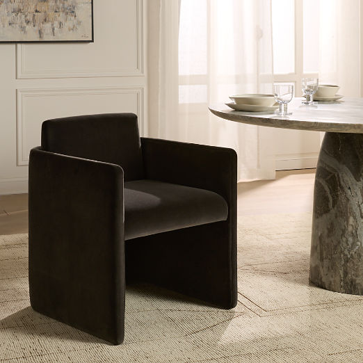 Carson Mink Velvet Dining Armchair Set of 4