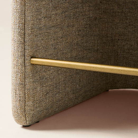 Carson Dark Taupe Performance Fabric Counter Stool Set of 2