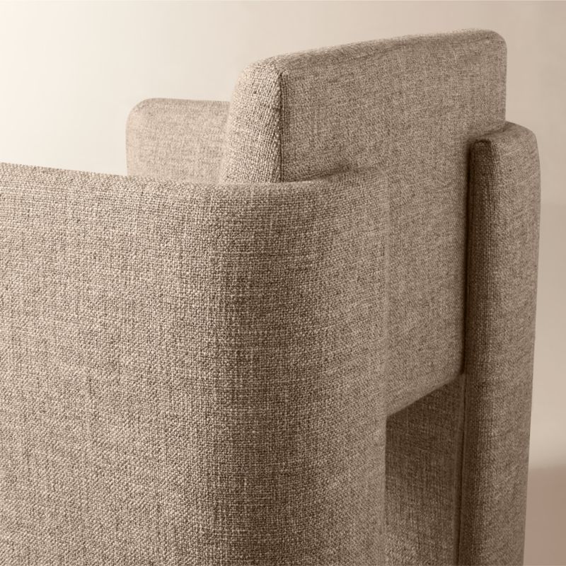 Carson Smoked Amber Performance Fabric Dining Armchair - image 6 of 9