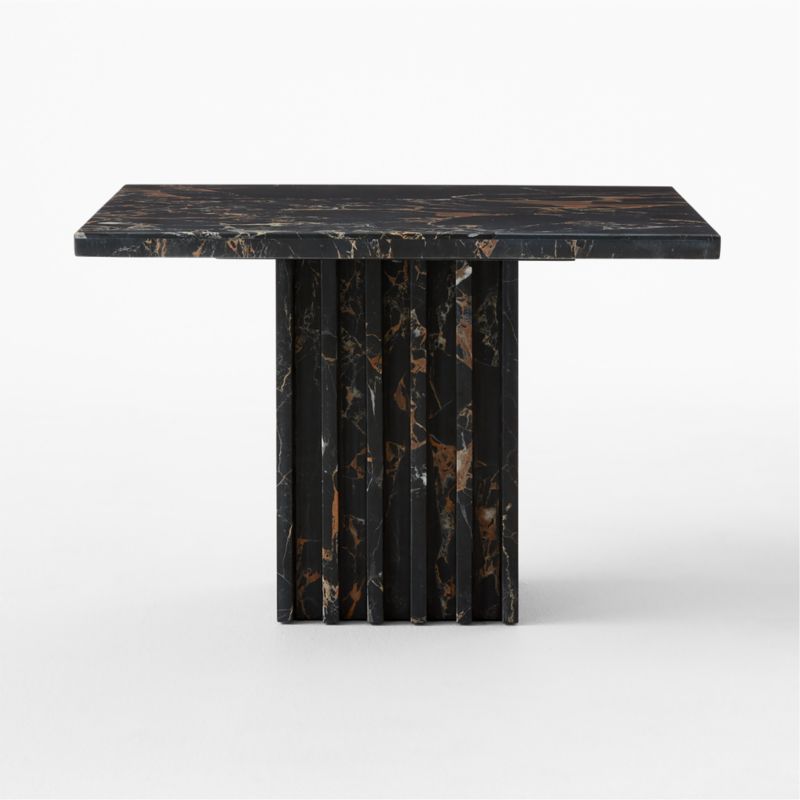 Carve Square Black Marble Side Table Medium - image 4 of 14