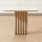 Fuoli Round Travertine Side Table