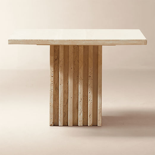 Carve Travertine Medium Cocktail Table