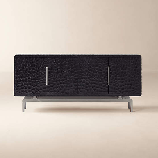 Kinzie Bronze Wood Credenza + Reviews CB2
