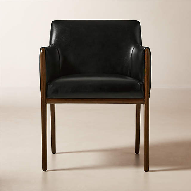 Faux leather dining deals armchair