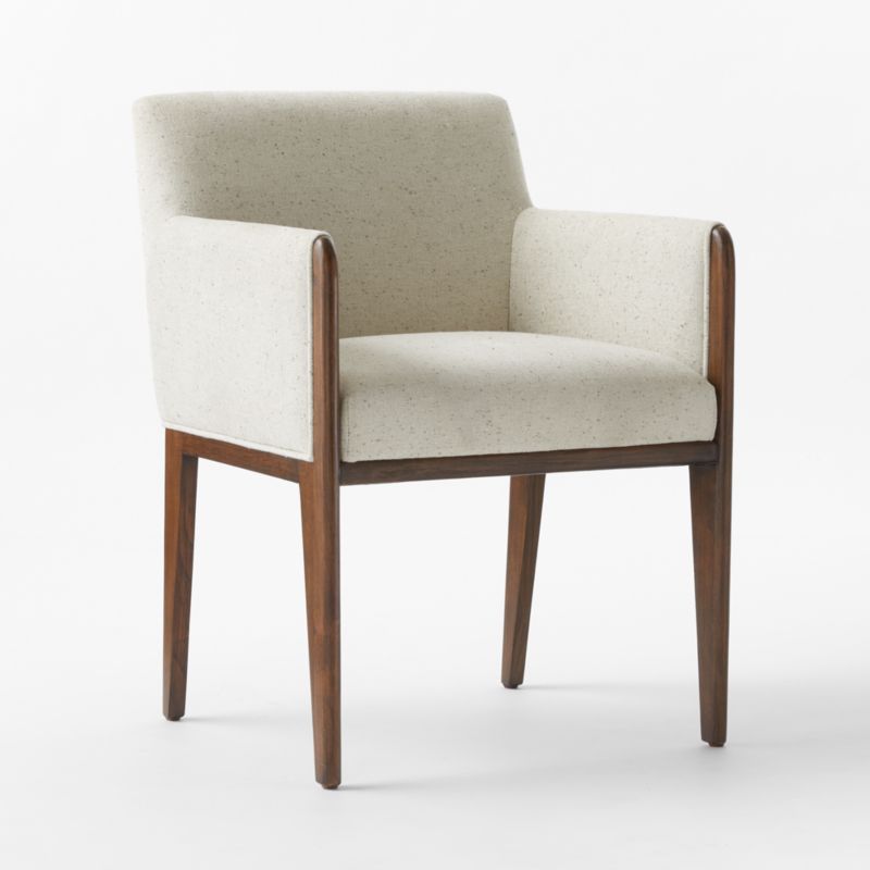 Casa Viva Ivory White Upholstered Dining Armchair - image 5 of 9