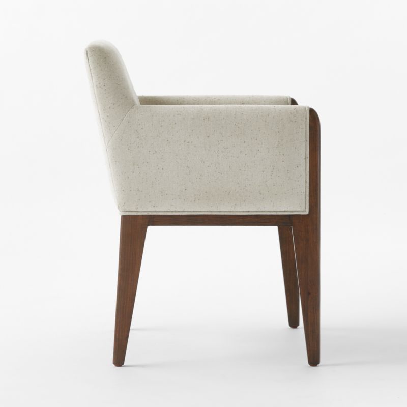 Casa Viva Ivory White Upholstered Dining Armchair - image 6 of 9