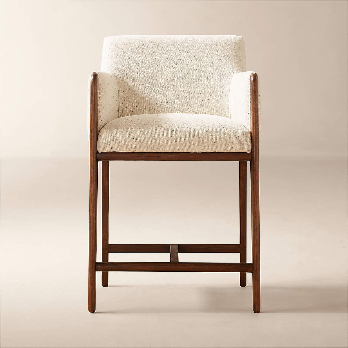 Casa Viva Ivory White Upholstered Counter Stool CB2 Canada