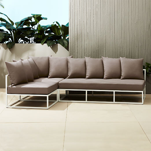 Modern Outdoor Sectionals Cb2 Casbah Outdoor Sectional