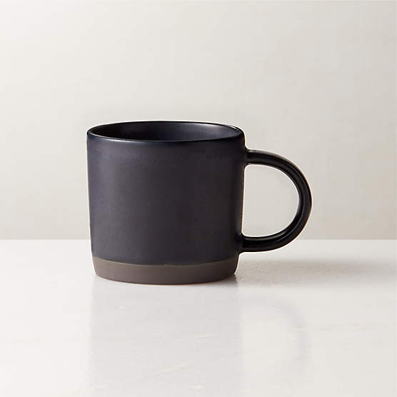 Cast Black Espresso Cup with Reactive Glaze