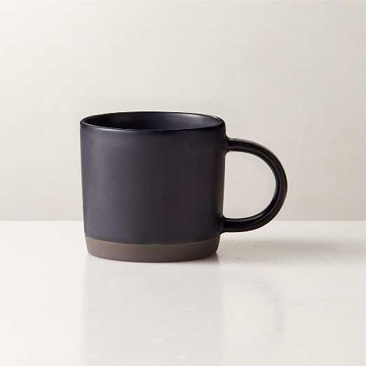 Cast Black Espresso Cup with Reactive Glaze