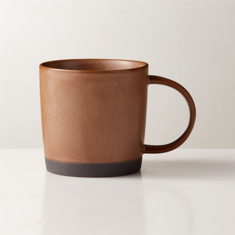 View Cast Tan Coffee Mug with Reactive Glaze 12oz details