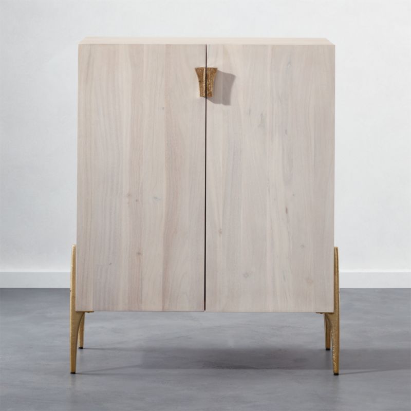Entryway Storage Cabinets Cb2 Cast Acacia Bar Entryway Cabinet