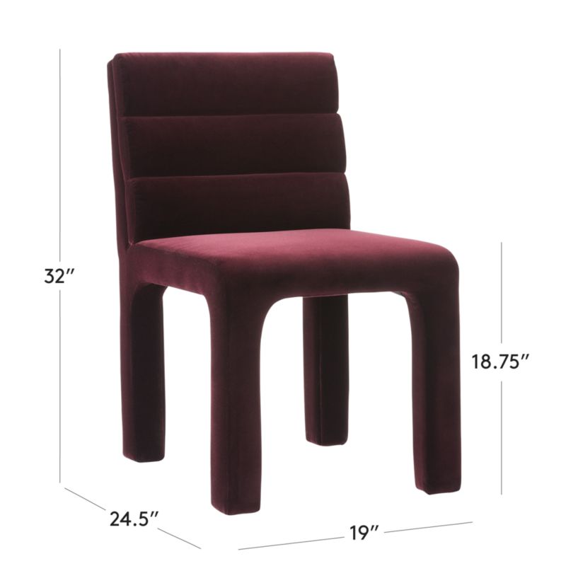 Wine colored dining chairs sale