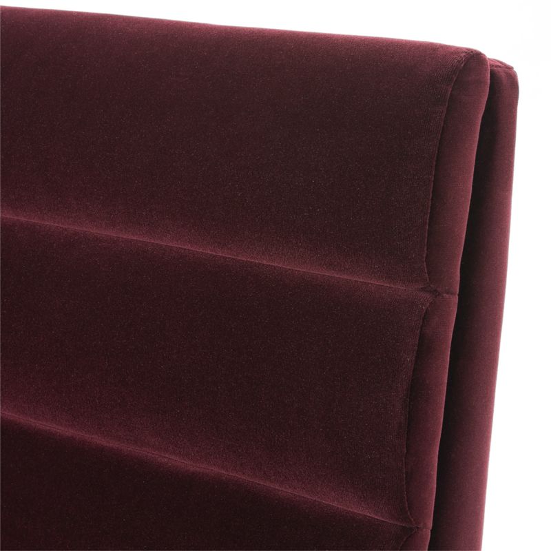 Castell Channeled Burgundy Upholstered Dining Chair Set of 4 - image 6 of 7