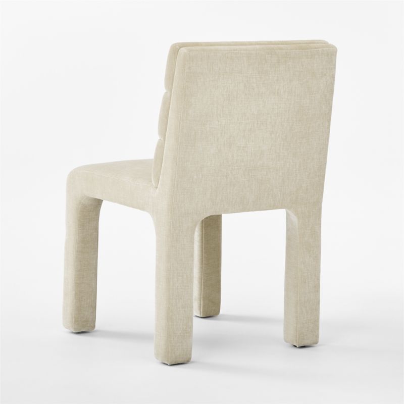 Castell Cream Channel Tufted Performance Fabric Dining Chair - image 7 of 10