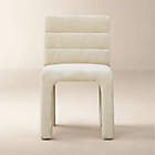 Castell Cream Channel Tufted Performance Fabric Dining Chair Set of 4