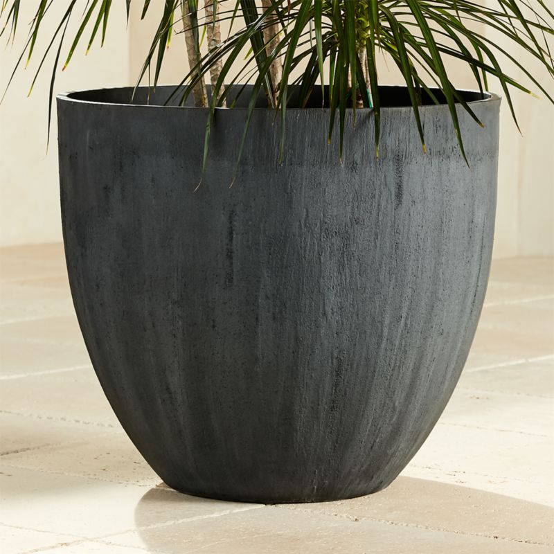 Castino Charcoal Outdoor Planter Large