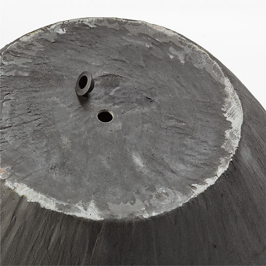 Castino Round Dark Grey Resin Indoor/Outdoor XL Planter 24"H Set of 2