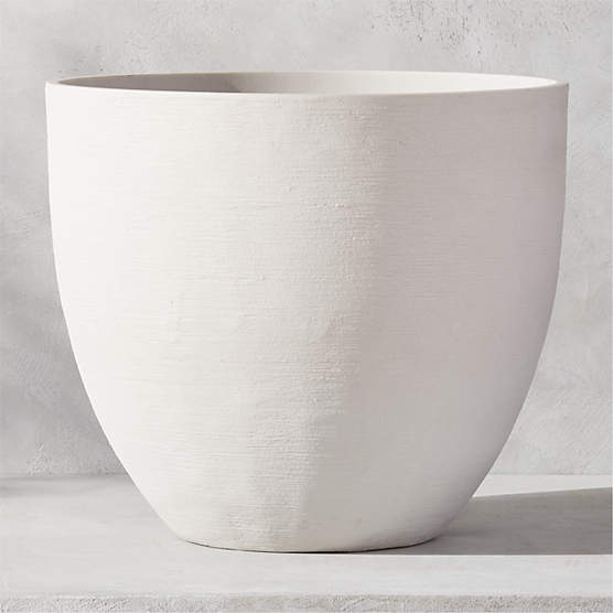 Castino White Outdoor Planter Large