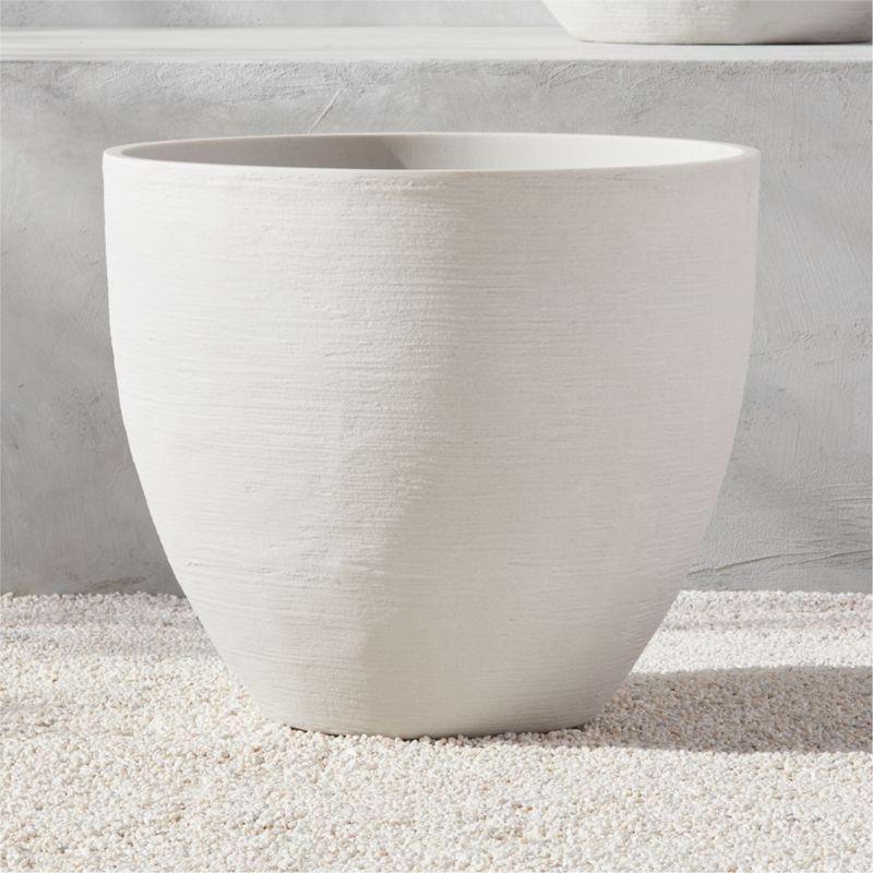 Castino White Outdoor Planter Medium - image 0 of 8