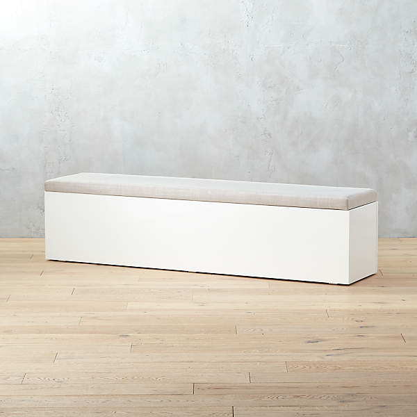 Large Sand Storage Bench Reviews Cb2, Shoe Storage Bench Crate And Barrel