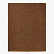 Cecile Brown New Zealand Wool Soumak Area Rug 8'x'10'