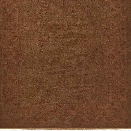 Cecile Brown New Zealand Wool Soumak Rug Swatch 12"x12"