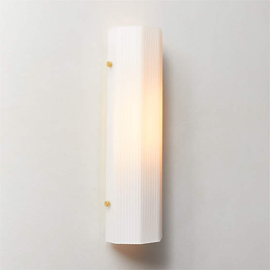 Natalia Onyx and Brass Double Wall Sconce Light CB2 Canada