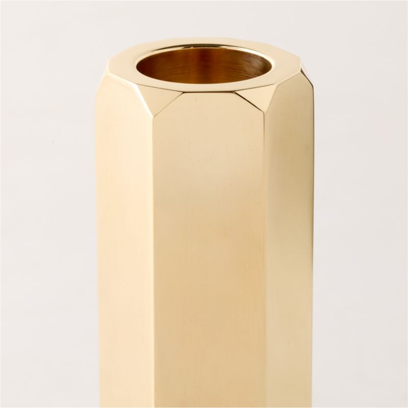 Celestine Brass Taper Candle Holder 5" by goop - image 5 of 9