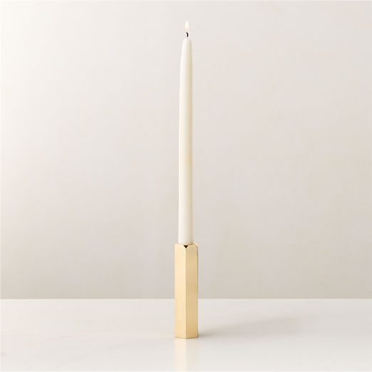 Celestine Brass Taper Candle Holder 5" by goop