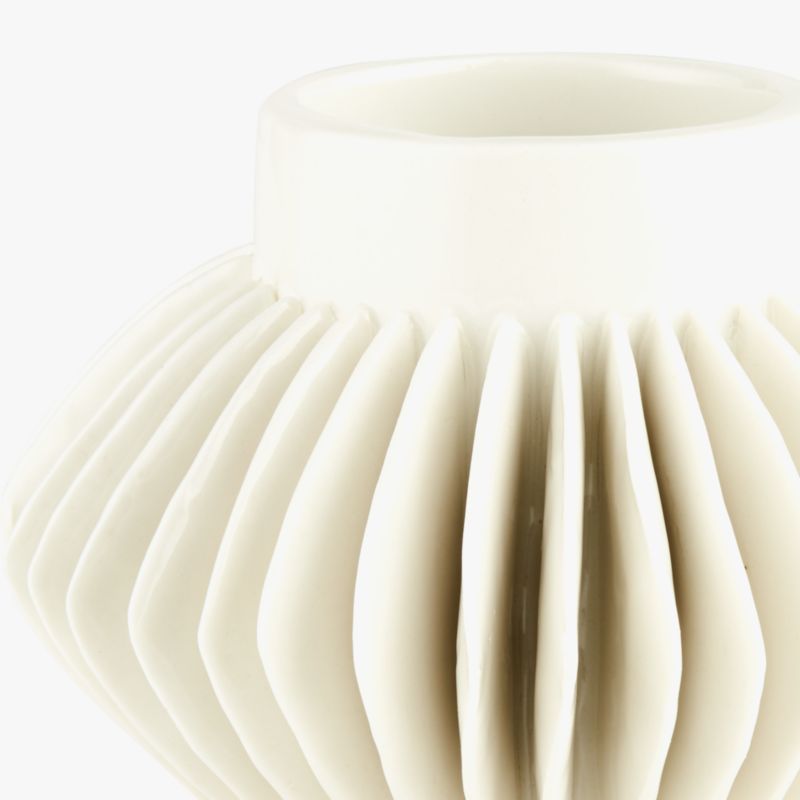 Celia White Porcelain Vase - image 2 of 12