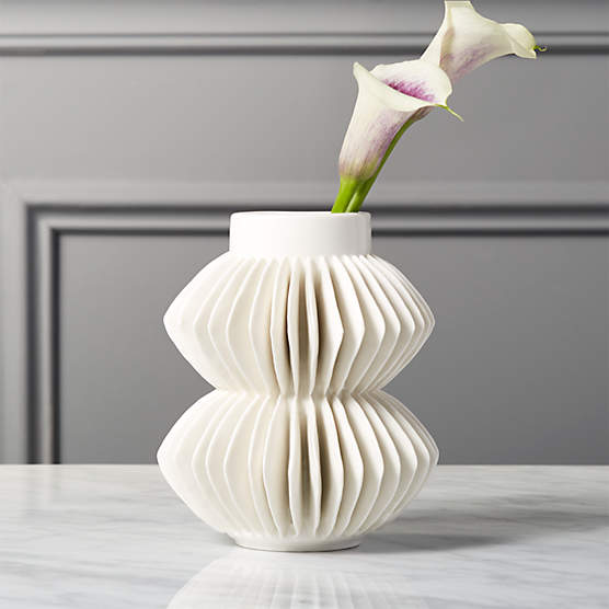 Celia White Porcelain Vase