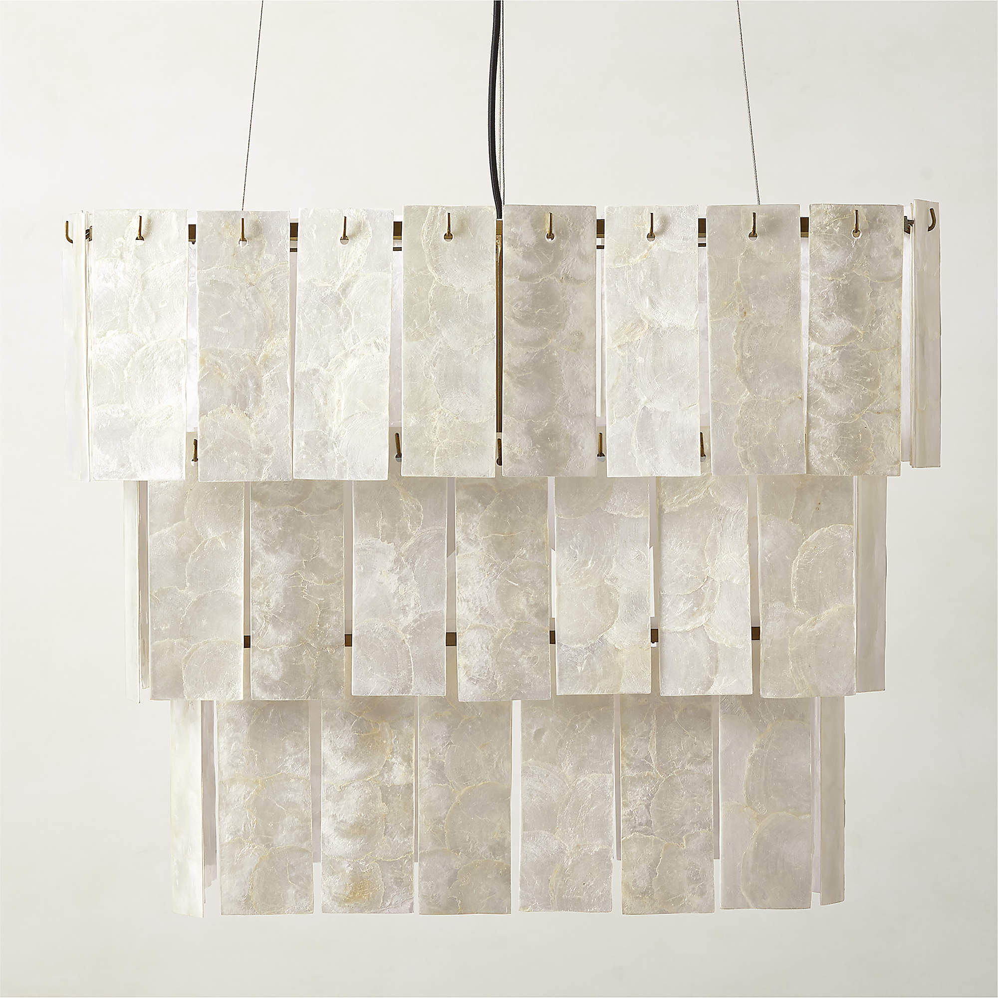 Celina Capiz Chandelier CB2