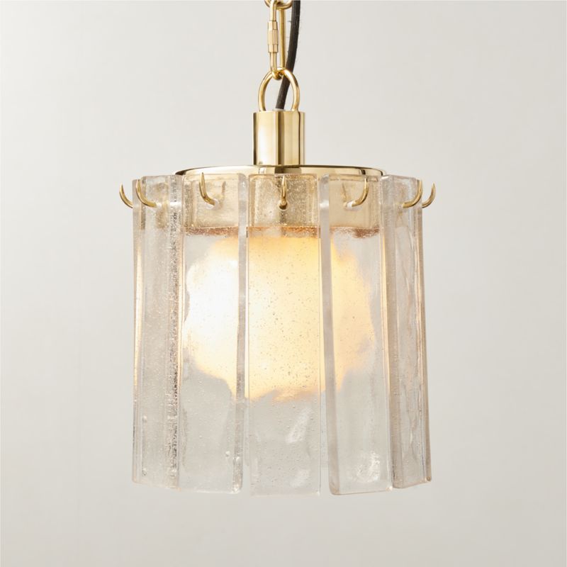 Celina Cast Glass Pendant Light 8" - image 3 of 7