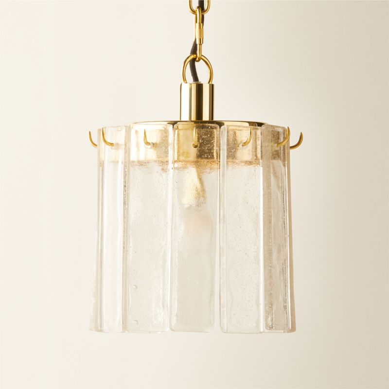 Celina Cast Glass Pendant Light 8" - image 2 of 7