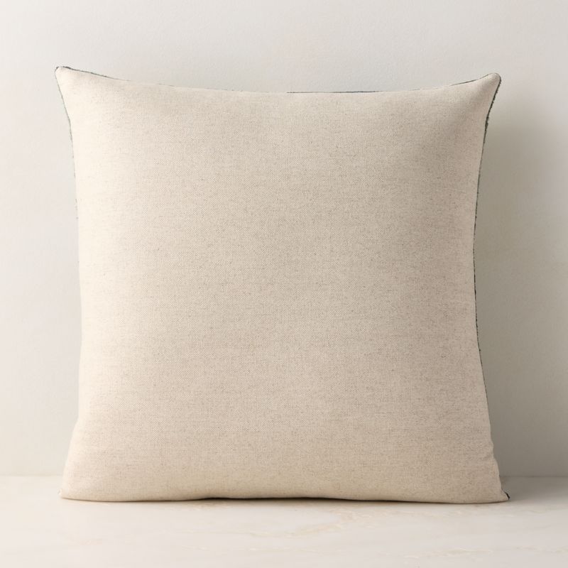 Cerco Silver Blue Turkish Silk Throw Pillow With Down-Alternative Insert 20"x20" - image 2 of 4
