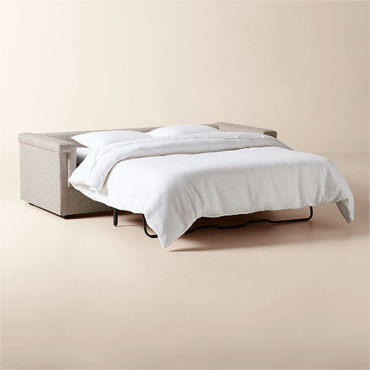 Ceva 86" Wheat Performance Fabric Sleeper Sofa