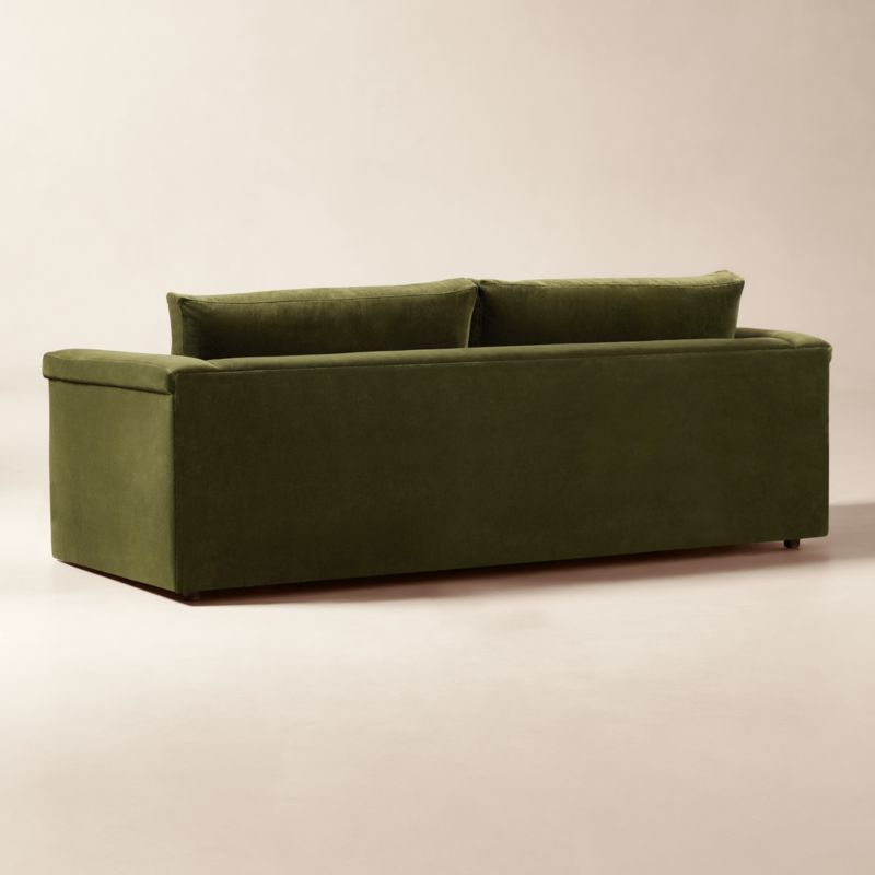 Ceva Green Velvet Sleeper Sofa - image 6 of 9