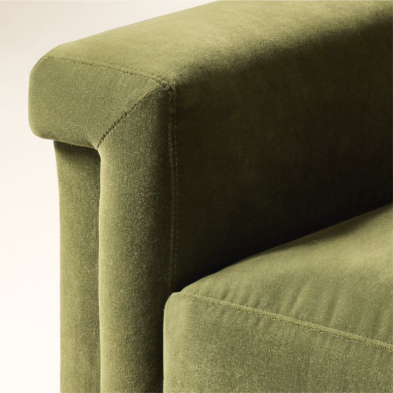 Ceva Green Velvet Sleeper Sofa - image 7 of 9