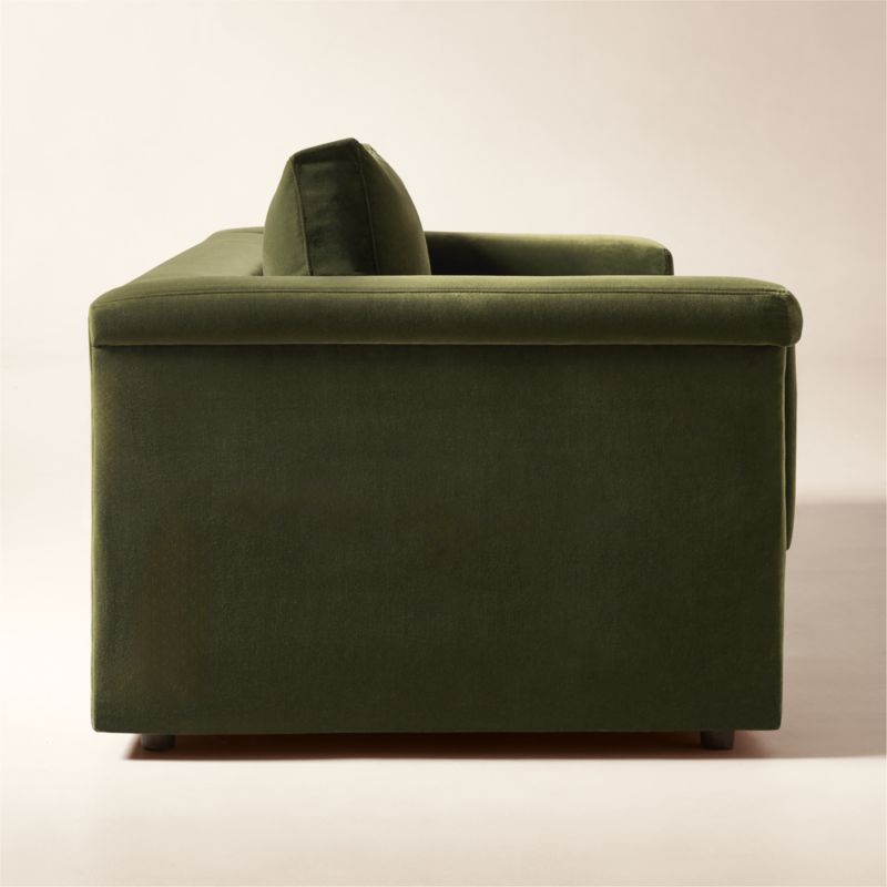 Ceva Green Velvet Sleeper Sofa - image 5 of 9