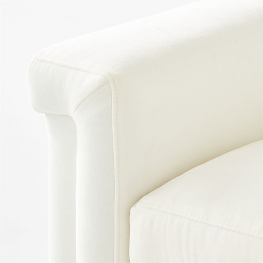 Ceva 103" Ivory Performance Velvet Sofa