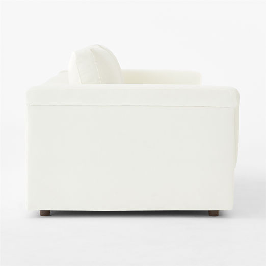 Ceva 103" Ivory Performance Velvet Sofa