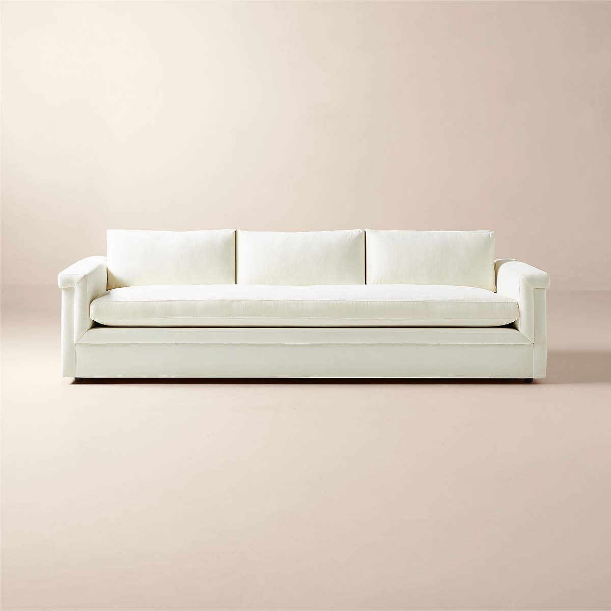 Ceva Ivory Performance Velvet Sofa CB2